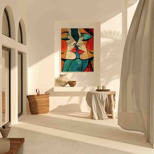 Balanced Beauty - Lesbian Wall Art in Black Frame