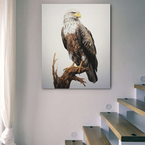 Bald Eagle Drawing - Canvas Wall Art