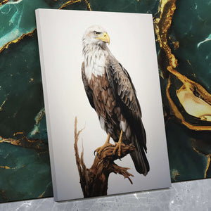 Bald Eagle Drawing - Wall Art in Black Frame
