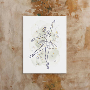 Ballerina Golden Dance โ ballerina golden dance sq bed 1 clay beige 1port flush print