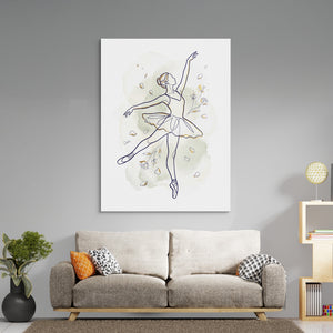 Ballerina Golden Dance โ ballerina golden dance sq boring room 1port flush print