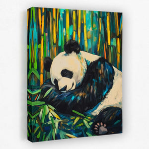 Bamboo Panda Bliss - Luxury Wall Art