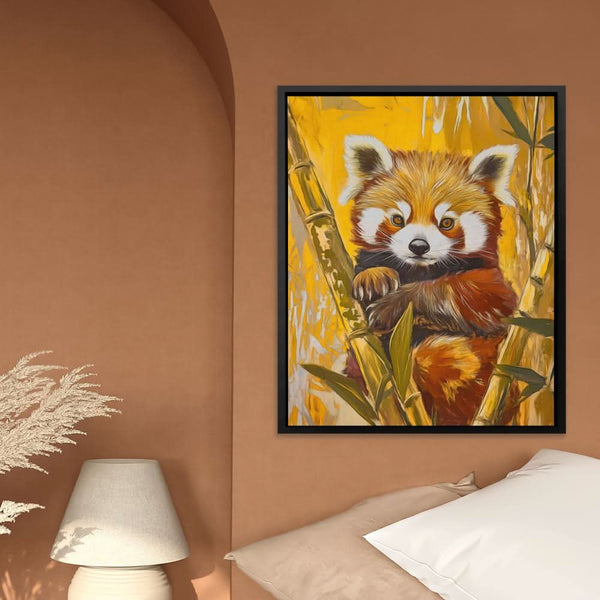 Bamboo Red Panda in a room