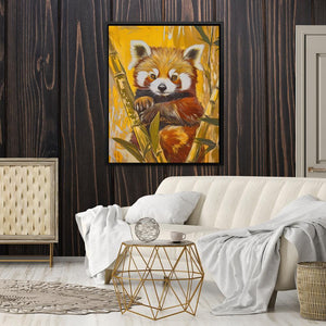 Bamboo Red Panda - Luxury Wall Art