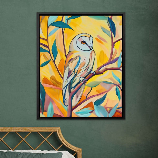 Barn Owl in a room
