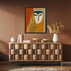 Barn Owl Autumn - Luxury Wall Art