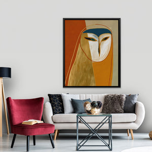 Barn Owl Autumn - Luxury Wall Art