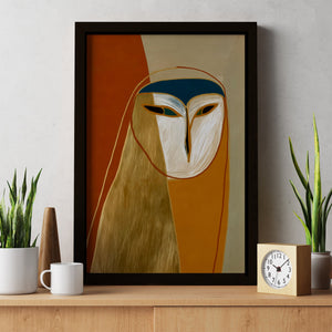 Barn Owl Autumn - Luxury Wall Art