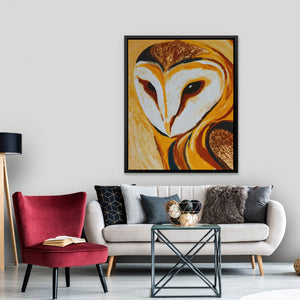 Barn Owl Ember - Luxury Wall Art