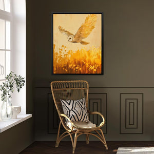 Barn Owl in the Wheat - Luxury Wall Art