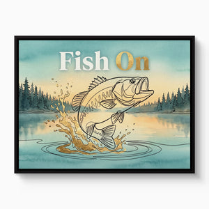 Bass Lake Leap - Luxury Wall Art