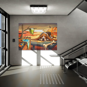 Basset Hound Melting - Luxury Wall Art