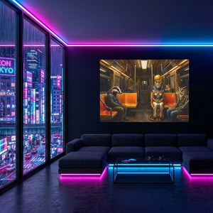 Bastet Midnight Transit — Bastet Midnight Transit Blue Pink Neon Room Land 16