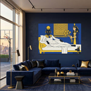 Bastet Royal Repose - Luxury Wall Art