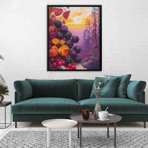 Wild Berries Nature Landscape - Luxury Wall Art