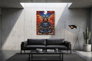 Bear Autumn Samurai โ bear autumn samurai modern minimalist living room 1port flush print