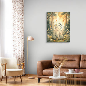 Bear Forest Light — bear forest light sq curtains 1port flush print