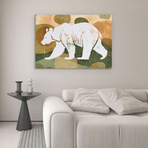 Bear Spirit - Earth Tones Wall Art for Hallway