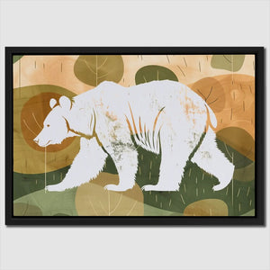 Bear Spirit - Bear Wall Art in Black Frame