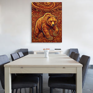 Bear Winding Path โ bear winding path sq office wall 1port flush print
