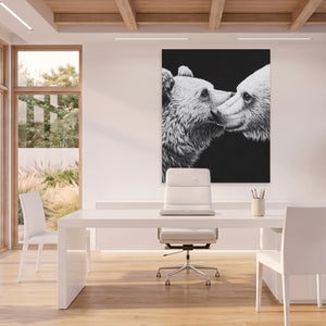 Bears Monochrome Embrace — Bears Monochrome Embrace Beach House Office Port 39