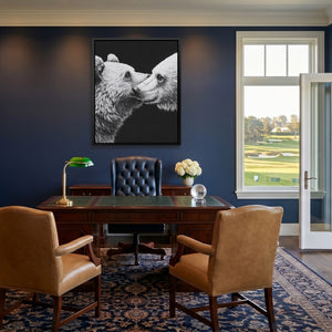 Bears Monochrome Embrace — Bears Monochrome Embrace Golf House Blue Port 111