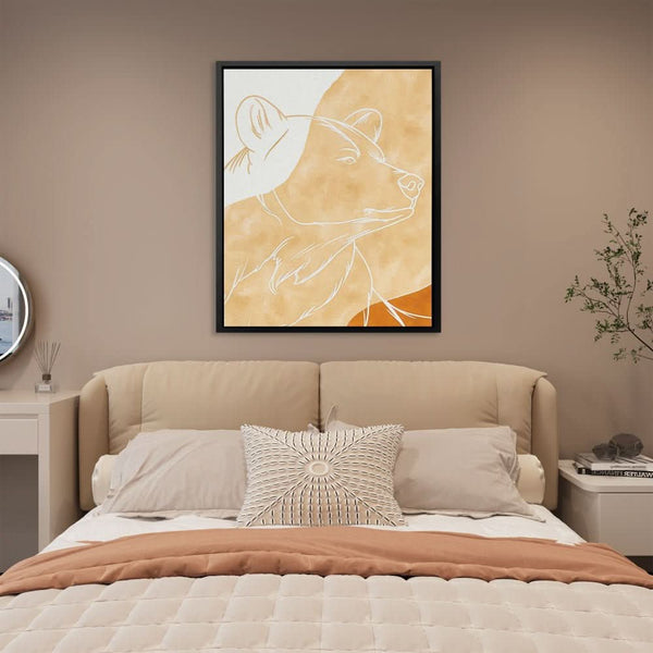 Beige Bear in a room