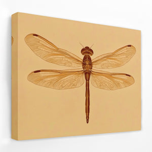 Beige Dragonfly - Luxury Wall Art