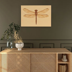 Beige Dragonfly - Luxury Wall Art
