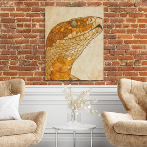 Beige Snake - Luxury Wall Art