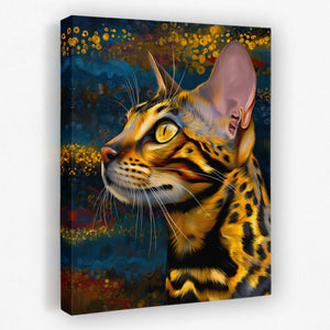 Bengal Amber Portrait - Luxury Wall Art