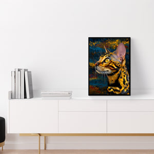 Bengal Amber Portrait - Luxury Wall Art