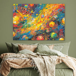Beyond the Cosmos - Colorful Space Canvas Print