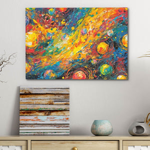 Beyond the Cosmos - Oversized Rainbow Canvas Wall Art