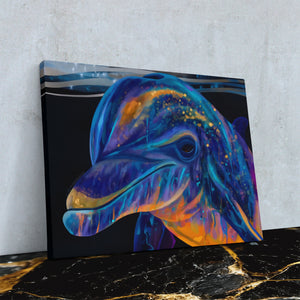 Bioluminescent Dolphin Dream - Luxury Wall Art
