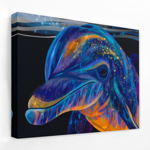 Bioluminescent Dolphin Dream - Luxury Wall Art