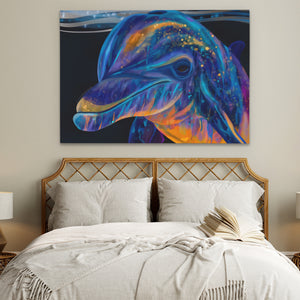 Bioluminescent Dolphin Dream - Luxury Wall Art