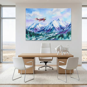 Biplane Alpine Flight โ Biplane Alpine Flight White Bull Room Land 179
