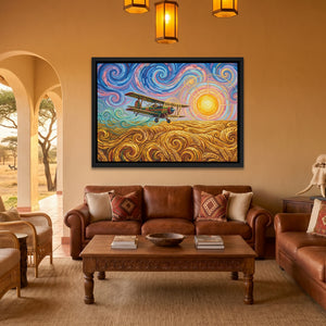 Biplane Starry Sunset — Biplane Starry Sunset Safari House Land 148