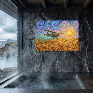 Biplane Starry Sunset — Biplane Starry Sunset Sauna Dark Land 164