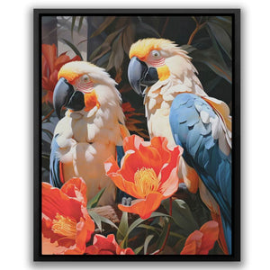 Birds of Paradise - Pink Bird Canvas Print