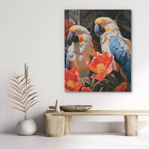 Birds of Paradise - Pink Wall Art for Living Room