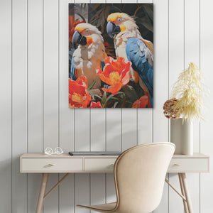 Birds of Paradise - Pink Canvas Wall Art