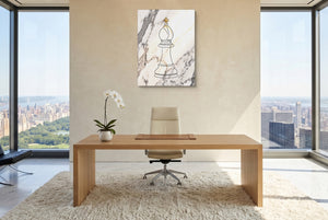 Bishop Golden Marble โ bishop golden marble office with city view 5 1port flush print