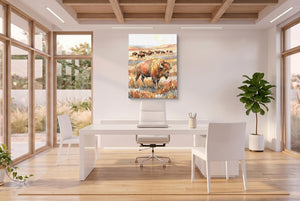 Bison Golden Plains โ bison golden plains office space with desk 3 1port flush print