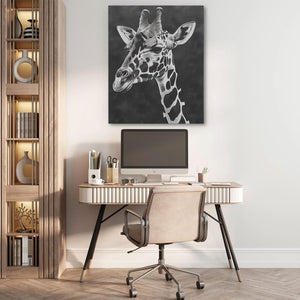 Black and White Giraffe - Luxury Wall Art