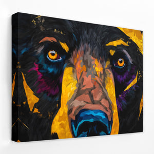 Black Bear Stare - Luxury Wall Art