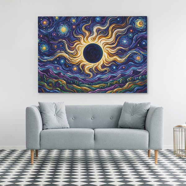 Black Sun Cosmos in a room
