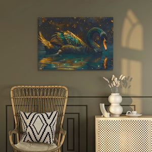 Black Swan - Large Canvas Print