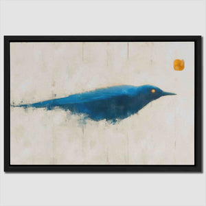 Blazing Blue - Large Minimalist Canvas Print